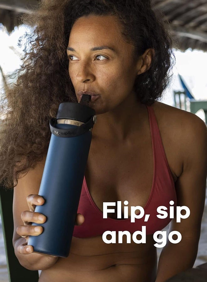 Hydro Flask 32 Oz Wide Flex Straw Cap Bottle - Insulated Stainless Steel - Wide Straw Lid, Non Spill, Leakproof, BPA-Free, Non-Toxic - Image 4