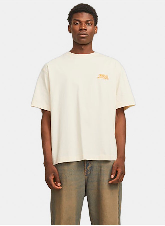 JACK & JONES Jorroxbury Type Tee Ss Crew Neck  - Image 1