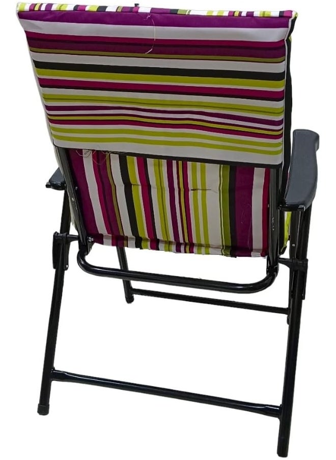 GO2CAMPS Foldable Camping Chair Cusion | كرسي رحلة | Beach Chair Lightweight | Alsaqer Camping Chair With Cusion | Beach Chair | Heavy Picnic Chair | Travel Chair | Outdoor Chair | Arabic Sadu Chair  - Image 3