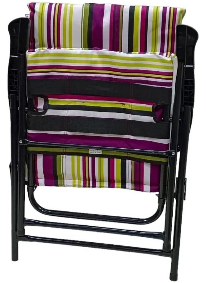 GO2CAMPS Foldable Camping Chair Cusion | كرسي رحلة | Beach Chair Lightweight | Alsaqer Camping Chair With Cusion | Beach Chair | Heavy Picnic Chair | Travel Chair | Outdoor Chair | Arabic Sadu Chair  - Image 4
