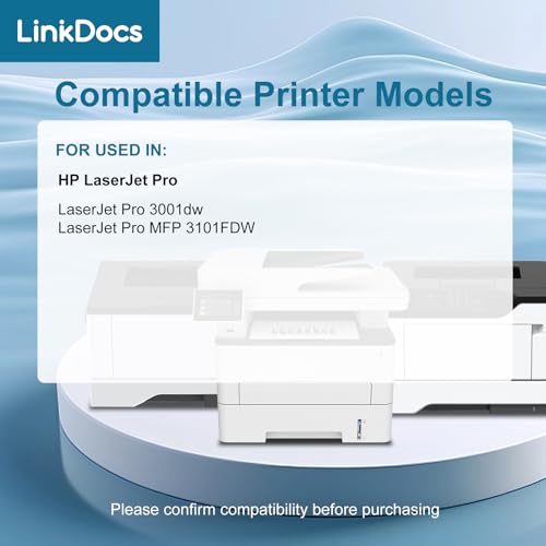 LinkDocs 138X Toner Cartridge Replacement for HP 138X W1380X 138A W1380A Toner Cartridge (with New Chip) Used with HP Laserjet Pro 3001dw MFP 3101fdw Printers(Black 2-Pack) - Image 3