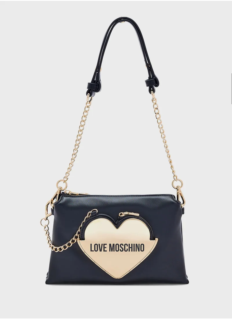 لوف موسكينو Detachable Chain Shoulder Bag Women's Bag