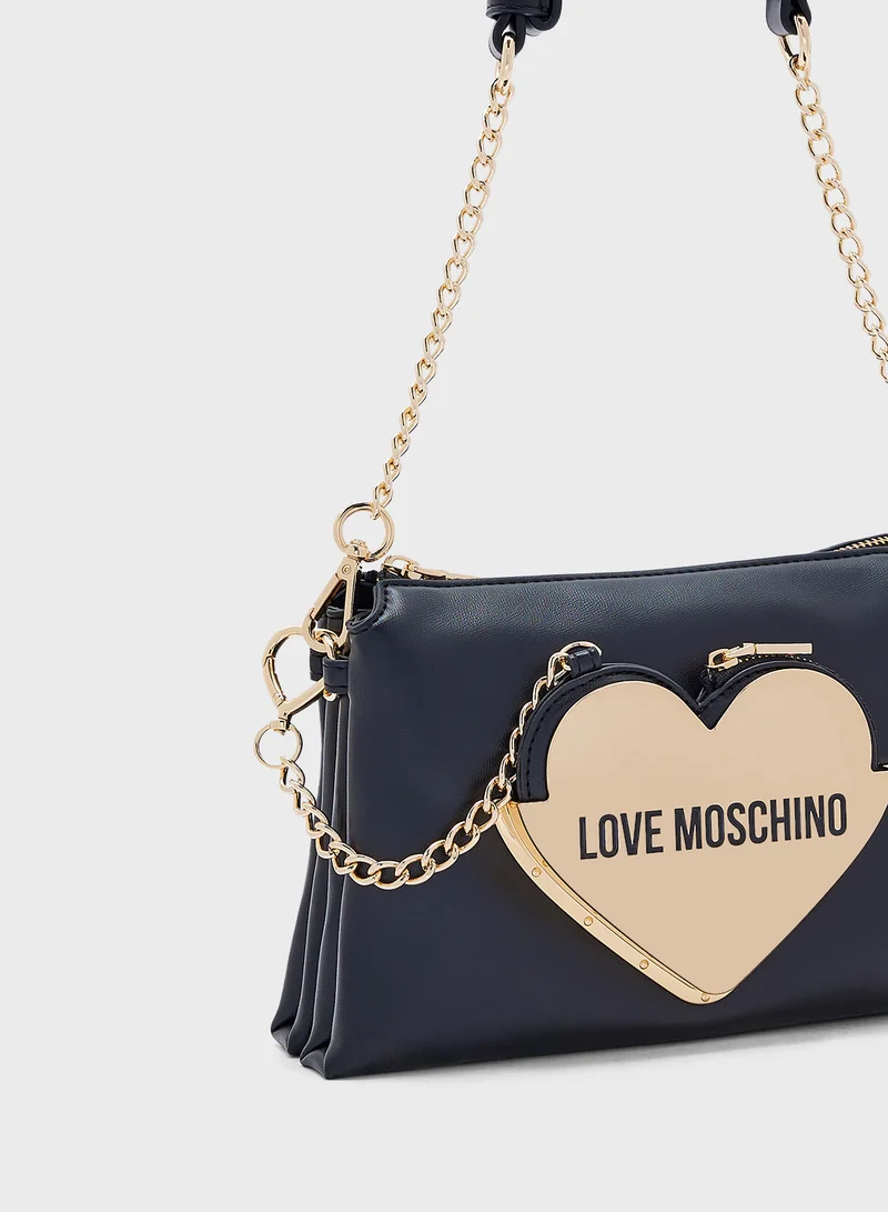 لوف موسكينو Detachable Chain Shoulder Bag Women's Bag