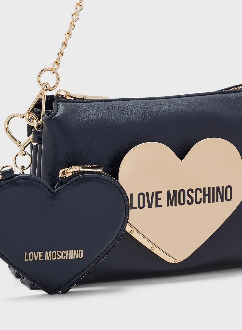 لوف موسكينو Detachable Chain Shoulder Bag Women's Bag