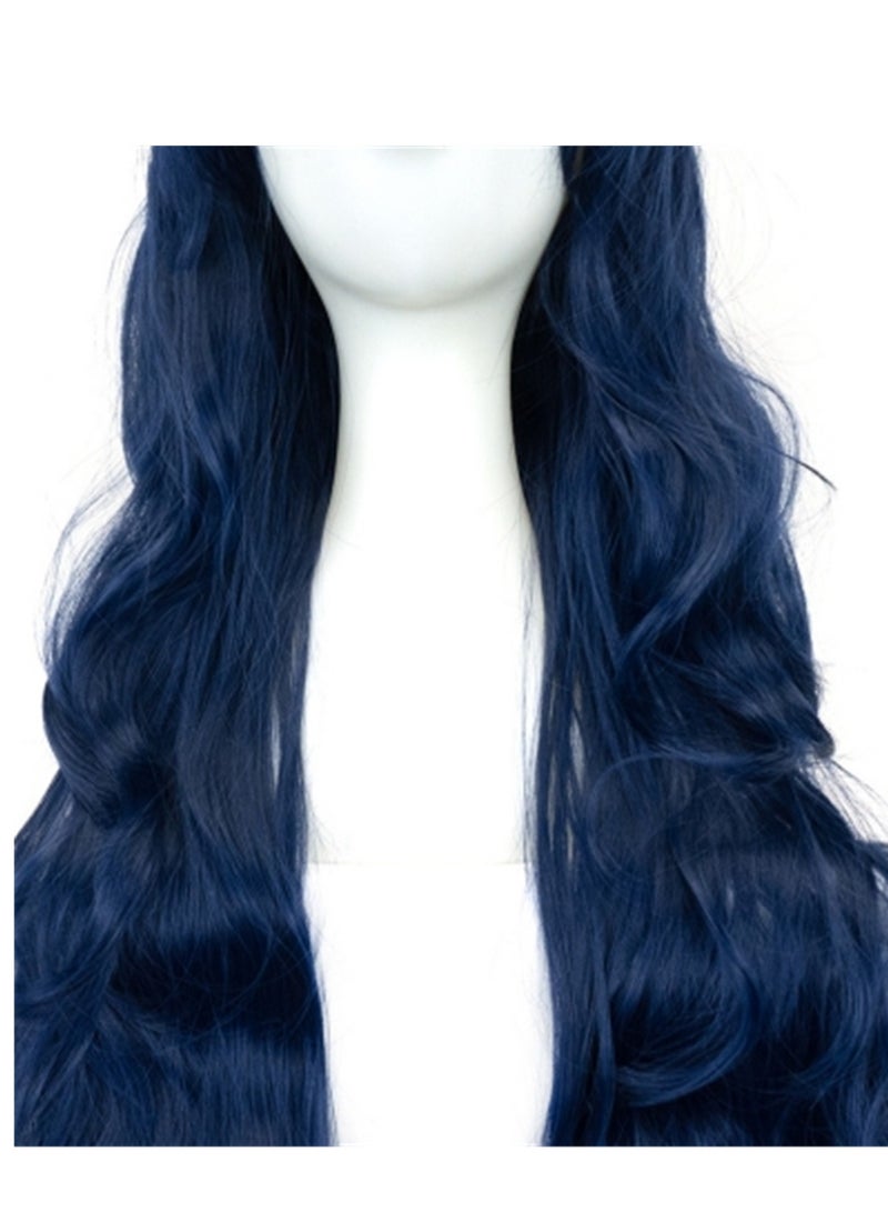80cm anime long curly hair high temperature silk curly hair cosplay wig costumes dress up wig - Image 4