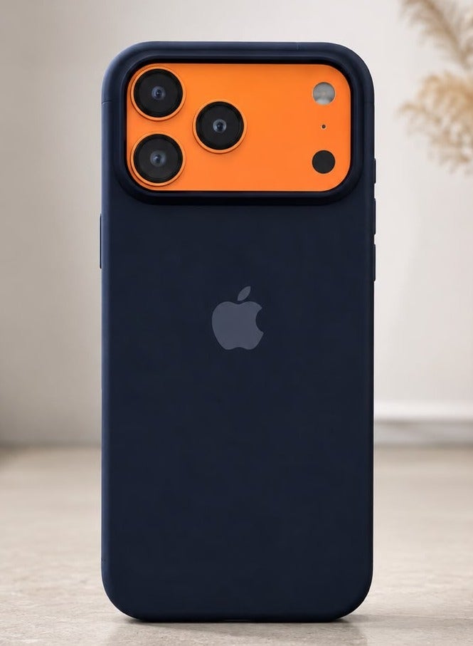Silicone Case for iPhone 17 Pro Mx – Soft-Touch Shockproof Slim Protective Cover with Soft Inner Lining, Camera Protection & Anti-Slip Grip -Black