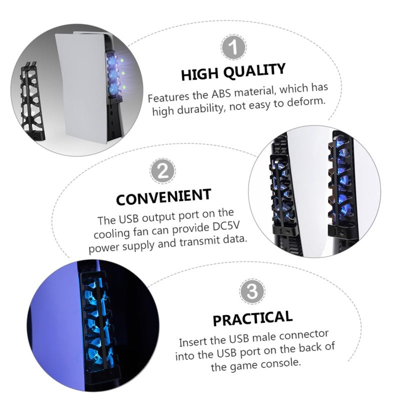 مروحة تبريد يو إس بي للكونسول، مبرد هواء قوي لتبديد الحرارة - Image 4