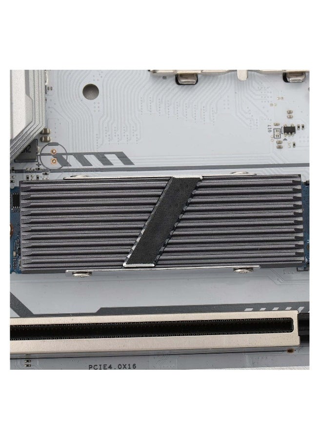 Generic TR-M.2 2280 Type A G 2280 Heatsink for SSD Cooling M.2 2280 Heatsink Cooler, Aluminum, with 2 Thermal Conductivity, Desktop High Performance SSD Cooler (Gray)  - Image 2