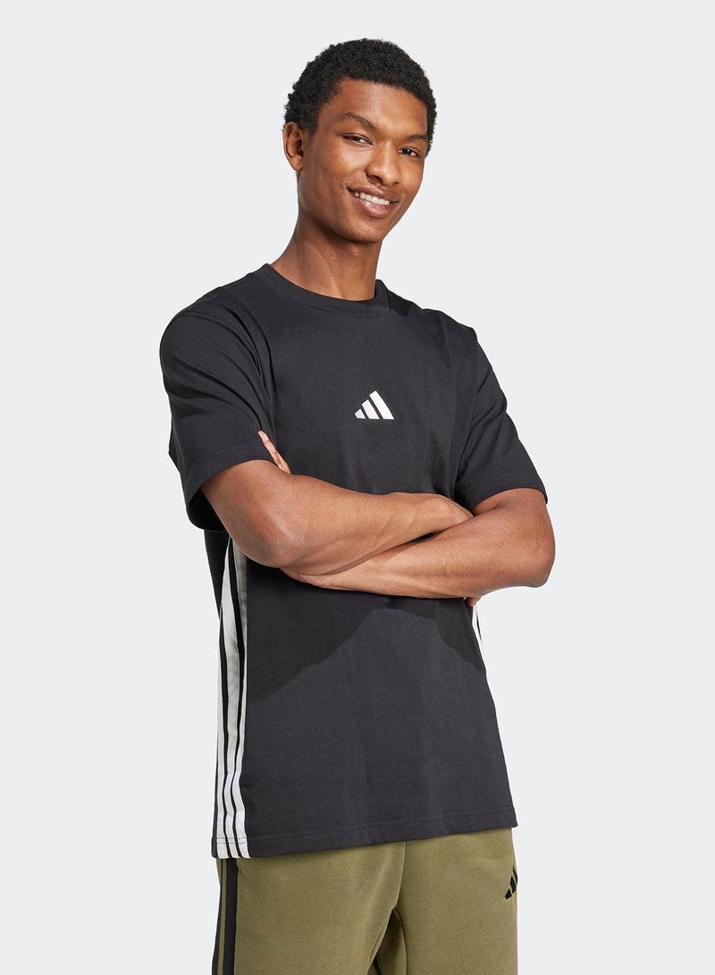 Adidas Essentials Three Stripes Single Jersey Tee - Image 5