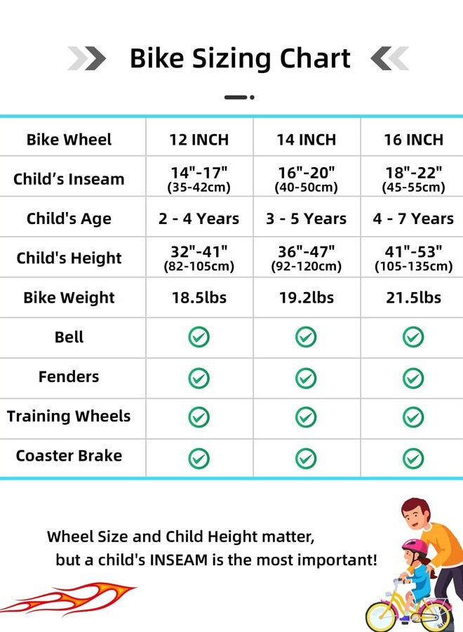 JOYSTAR 14 Inch Kids Bike with Training Wheels for Ages 3-5 Years Old Girls Boys Bike Toddler Bike Beach Cruiser Kids Bicycle Blue - Image 5