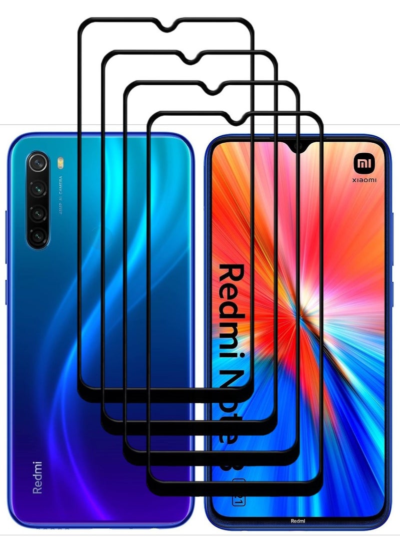 ACLIX 4 Pieces Antistatic ESD Dustproof Premium Quality High Definition Tempered Glass Screen Protector Designed For Xiaomi Redmi Note 8 - Image 1