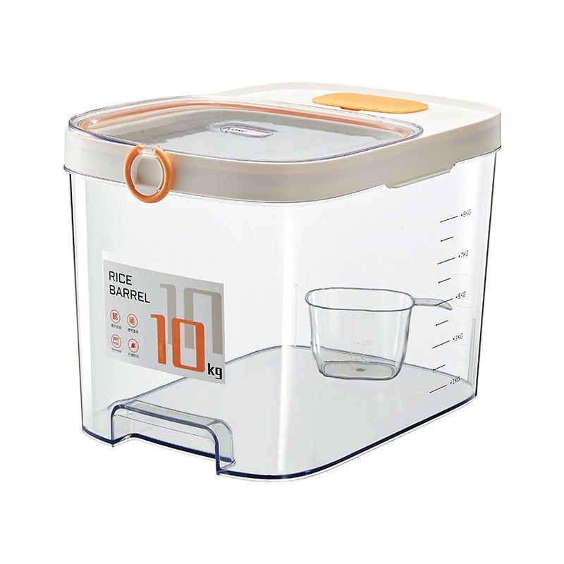 Healthy Material Rice Storage Container, Dustproof Moisture-proof 10KG Household Rice Barrel - Image 1