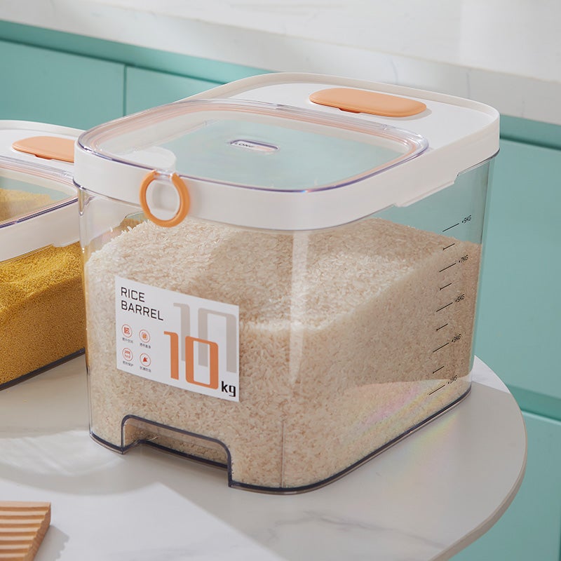 Healthy Material Rice Storage Container, Dustproof Moisture-proof 10KG Household Rice Barrel - Image 5