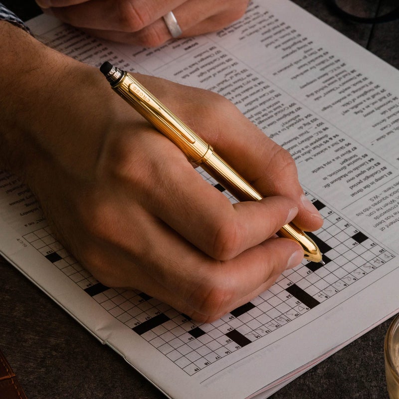 Cross Tech3+ Refillable Multi-Function Ballpoint Pen with Stylus, Medium Ballpen And Pencil, Includes Premium Gift Box - 23 Carat Gold Plate - Image 2