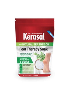 Kerasal Kerasal Foot Therapy Soak, Foot Soak for Achy, Tired and Dry Feet, 2 lbs and Kerasal Nighttime Intensive Repair Foot Masks, Foot Mask for Cracked Heels and Dry Feet, Two Pairs  - Image 1