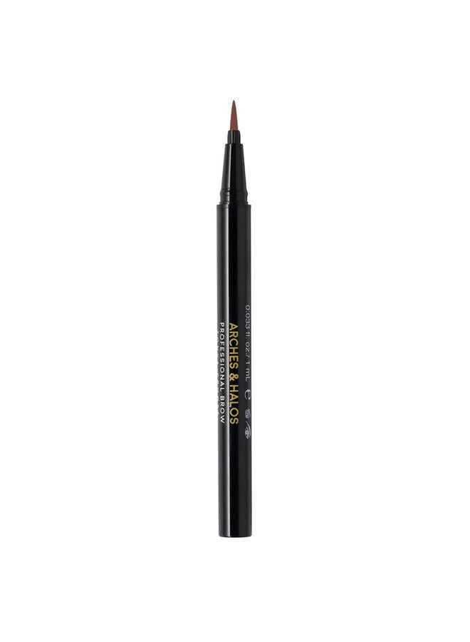 Arches & Halos Bristle Tip Pen - Full, Bold, More Defined Brows - Long-lasting, Smudge Proof, Pigmented Color - Vegan and Cruelty Free Makeup - Auburn - 0.02 fl oz - Image 1