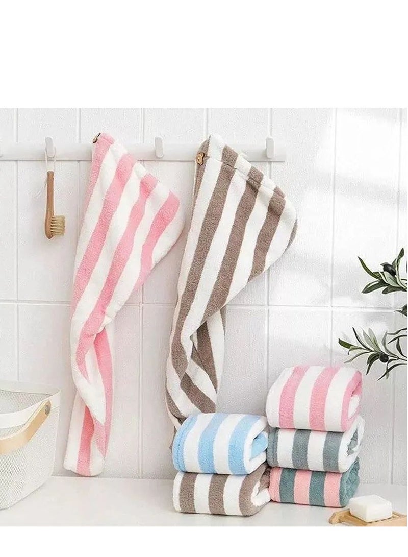 بونية لتنشيف الشعر بعد الأستحمام بزرار متعددة الالوان - Image 1