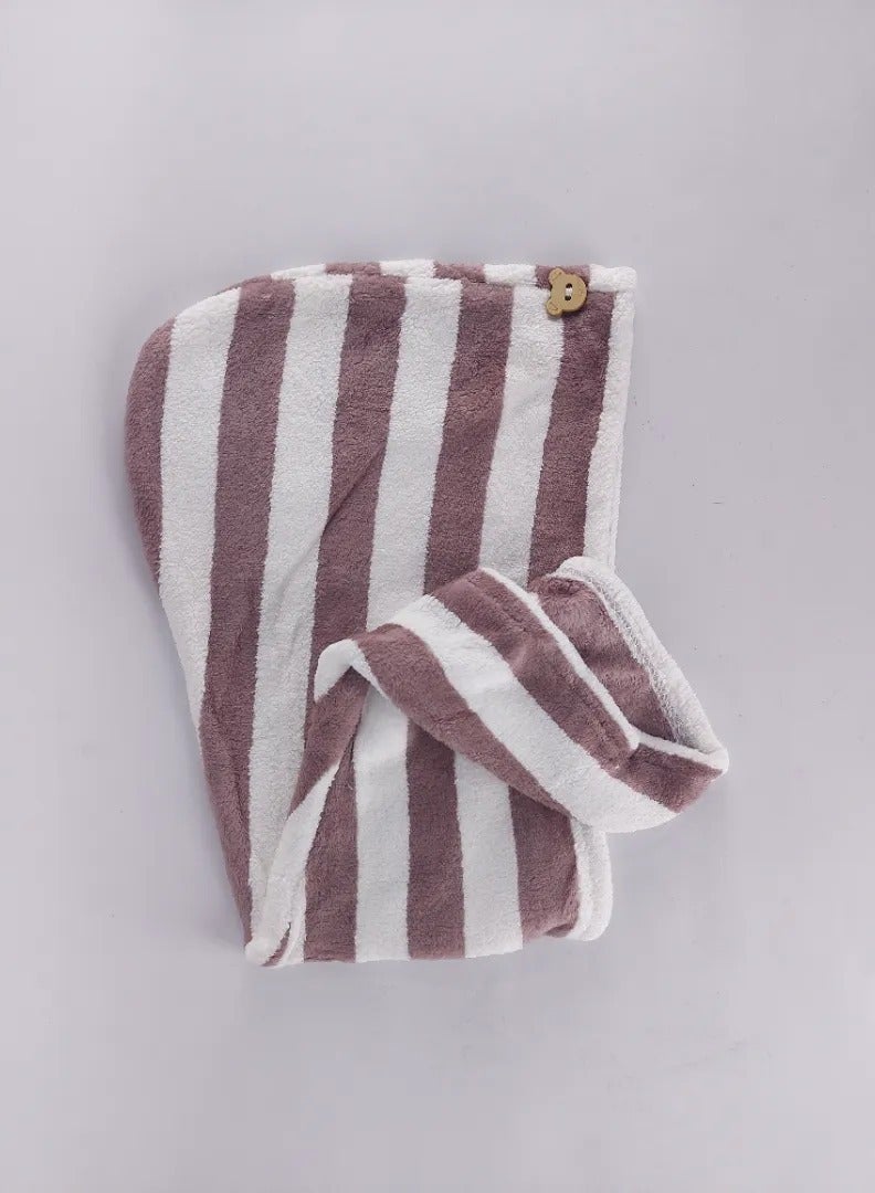 بونية لتنشيف الشعر بعد الأستحمام بزرار متعددة الالوان - Image 3