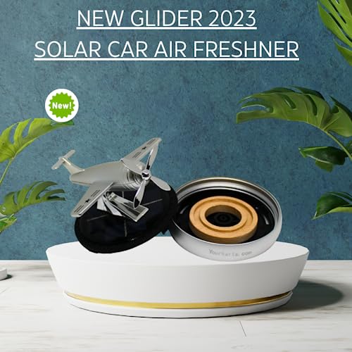YOURKARTS.COM Airplane Car Perfume with Rotating Propeller | Dashboard Air Freshener | Long-Lasting Aromatherapy Diffuser | Metal Aircraft Design - Image 2