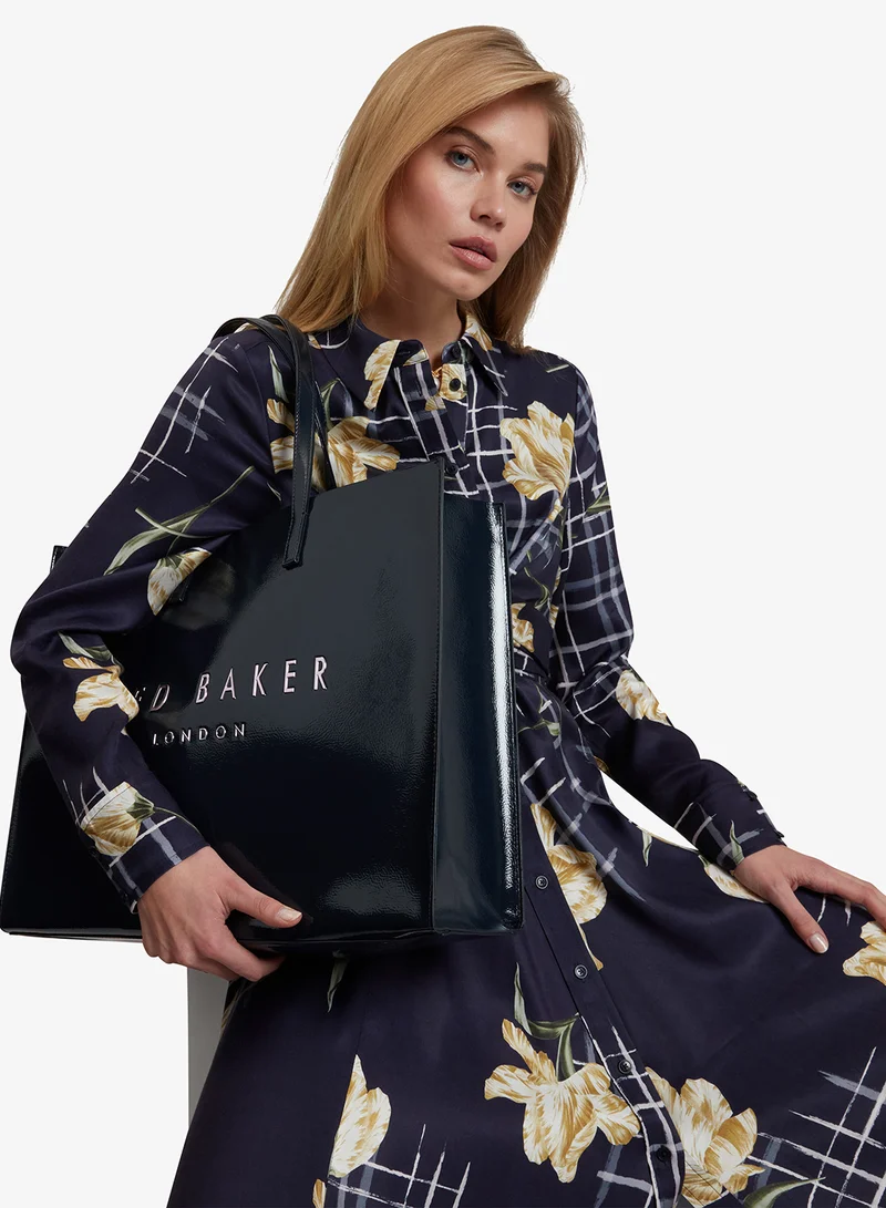 Ted Baker Extra Large Printed Crinkle Icon Bag