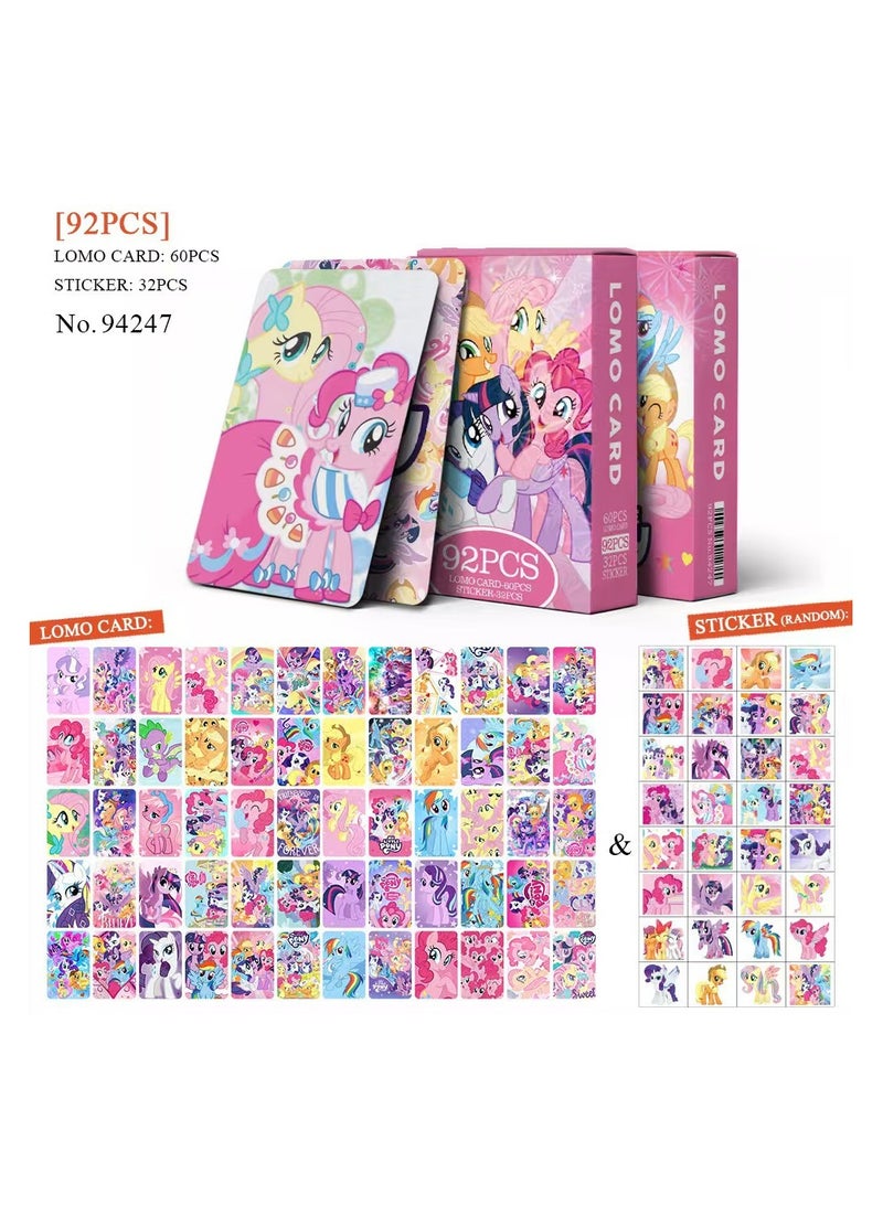 NIBEMINENT 92 قطعة بطاقات لومي كرتون ماي ليتل بوني لهواة الجمع هدايا - Image 1