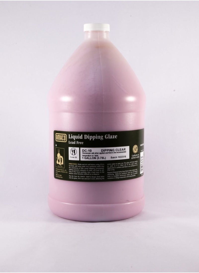 Amaco - Amaco DC-10 Low-Fire Dipping Clear (Liquid) 1 Gallon - Image 1