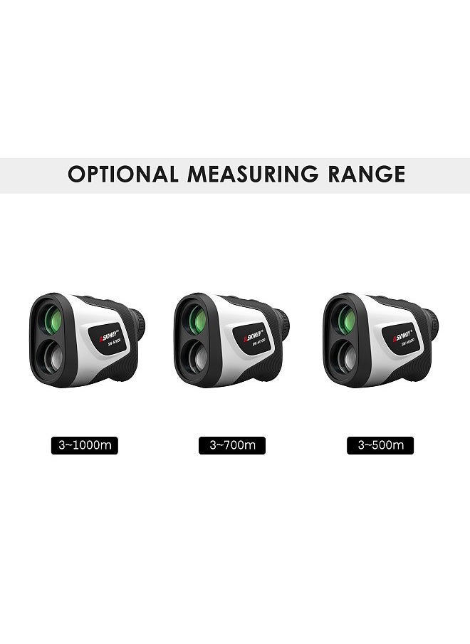 SNDWAY - 3~1000M High Precision Laser Distance Meter 6X Magnification Outdoor Digital Golf Telescope Laser Ruler Handheld Golf Rangefinder with Golf Trajectory Compensation Flag Pole Lock Function - Image 1