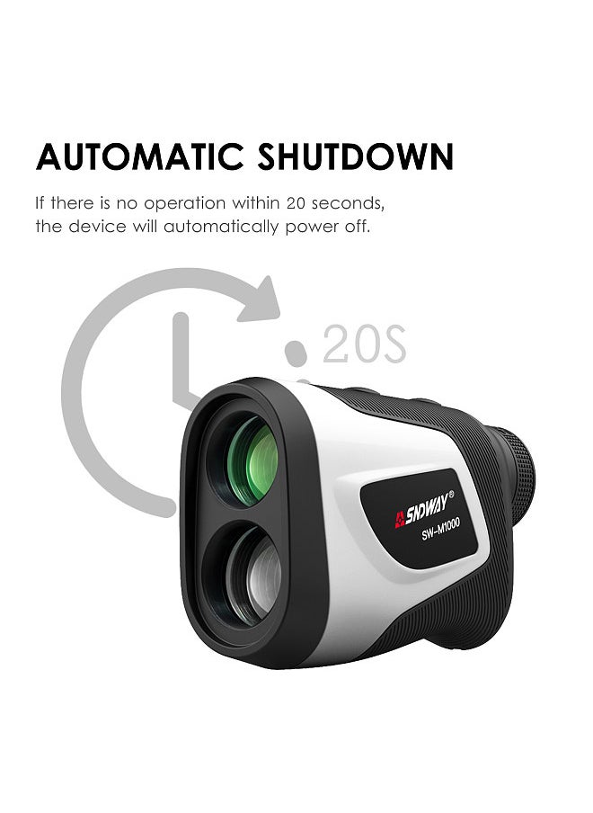 SNDWAY - 3~1000M High Precision Laser Distance Meter 6X Magnification Outdoor Digital Golf Telescope Laser Ruler Handheld Golf Rangefinder with Golf Trajectory Compensation Flag Pole Lock Function - Image 1