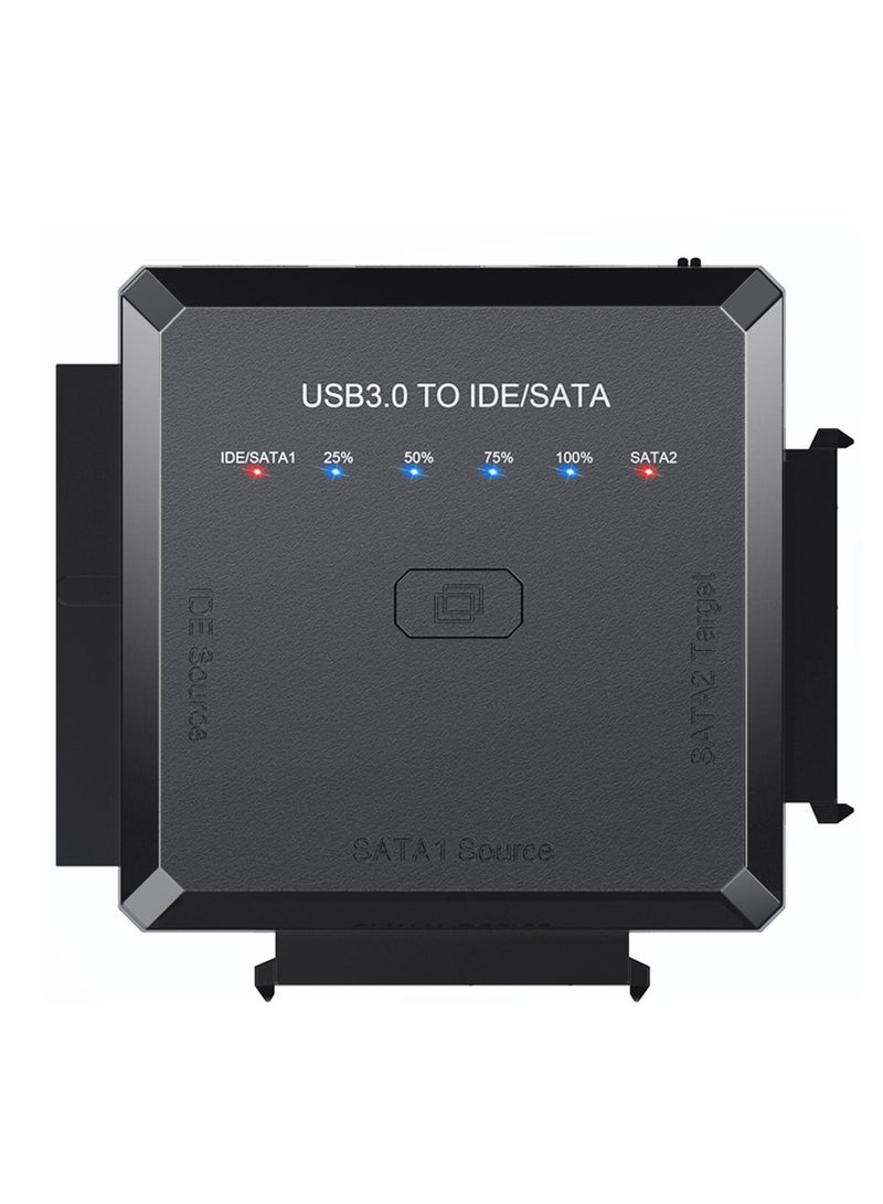 SATA IDE to USB 3.0 Hard Drive Adapter with Offline Clone, External Hard Drive Data Ultra Recovery Converter Kit for Universal 2.5"/3.5" Inch IDE and SATA External HDD/SSD, Support 10TB - Image 2