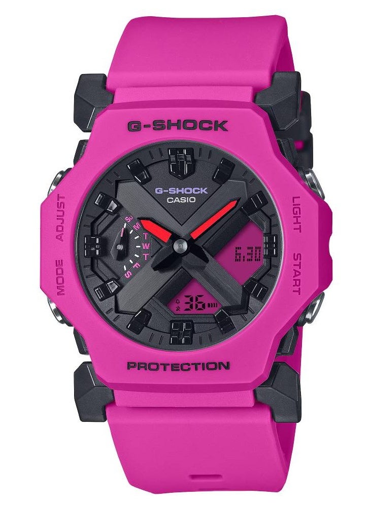 G-SHOCK Analog-Digital Pink Resin Band Womes's Watch GA-2300-4ADR  - Image 1