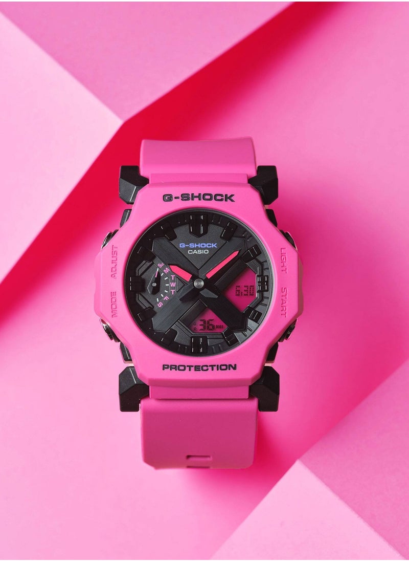 G-SHOCK Analog-Digital Pink Resin Band Womes's Watch GA-2300-4ADR  - Image 3