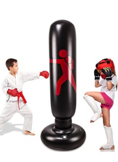 SYOSI Inflatable Freestanding Punching Bag, Heavy Kickboxing Bags for ...