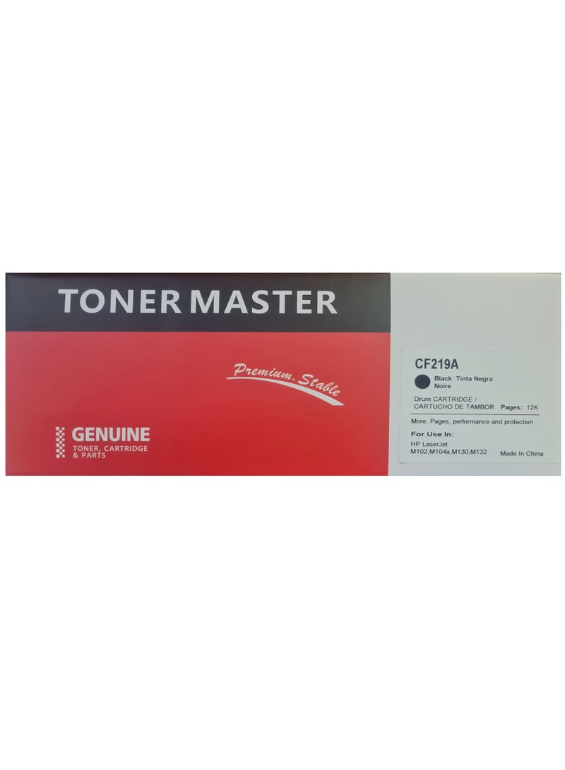 TONER MASTER Laser Drum Cartridge 19A CF219A Compatible with HP Laserjet Pro - M102/M130fn/M120w/M130fw - Image 1