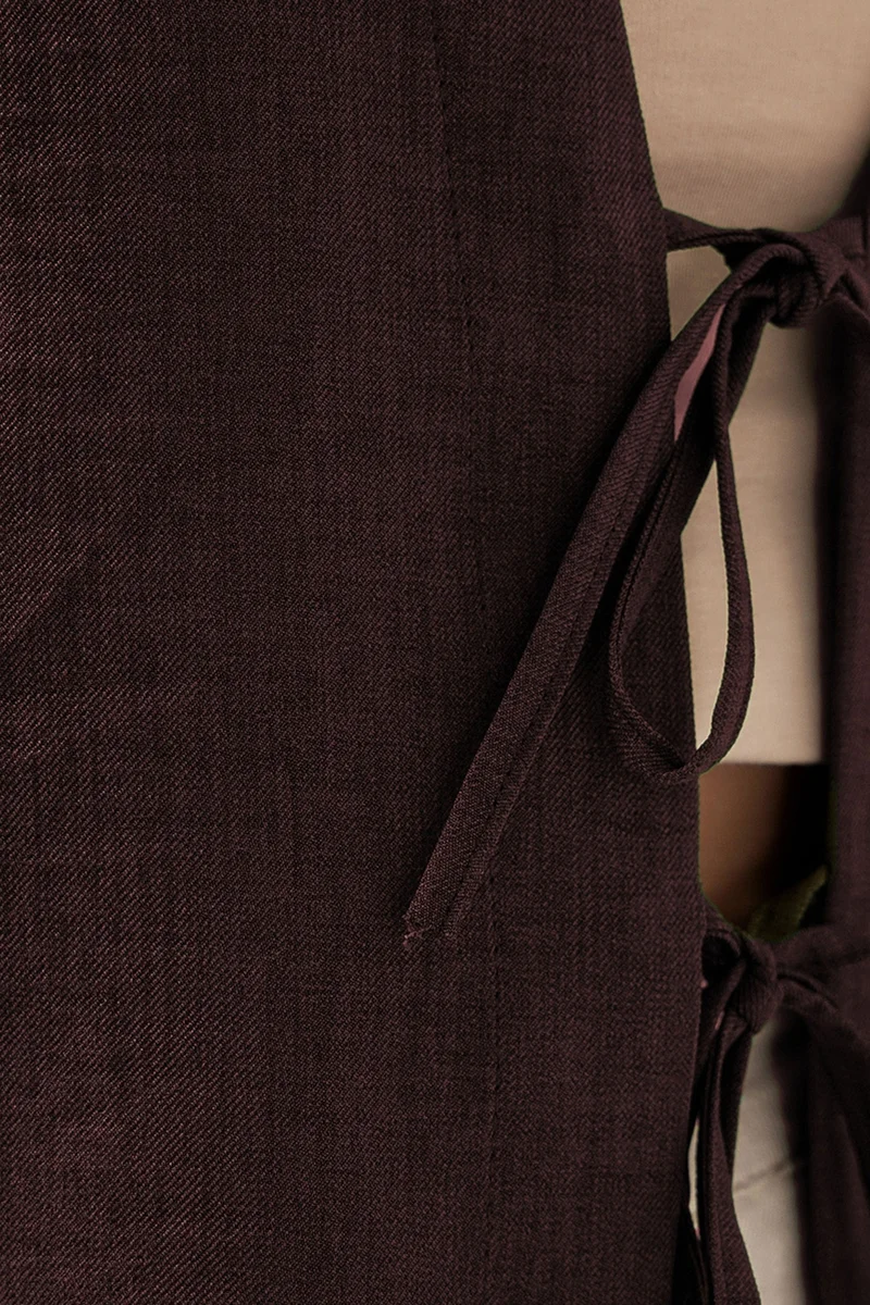 Big Dart BDART Viscose Blend V-Neck Long Sleeve Kimono with Binding Detail