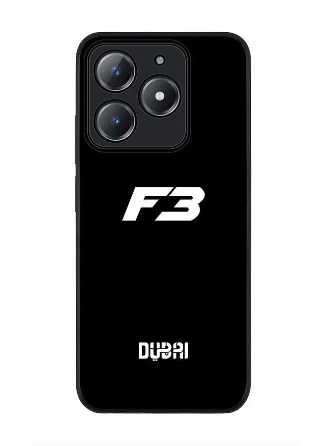 Stylizedd For Realme C63 / Realme C61 4G Case,Slim fit Camera Protection, Shockproof Thin Phone cover  -  Faz3 Dubai Black - Image 1