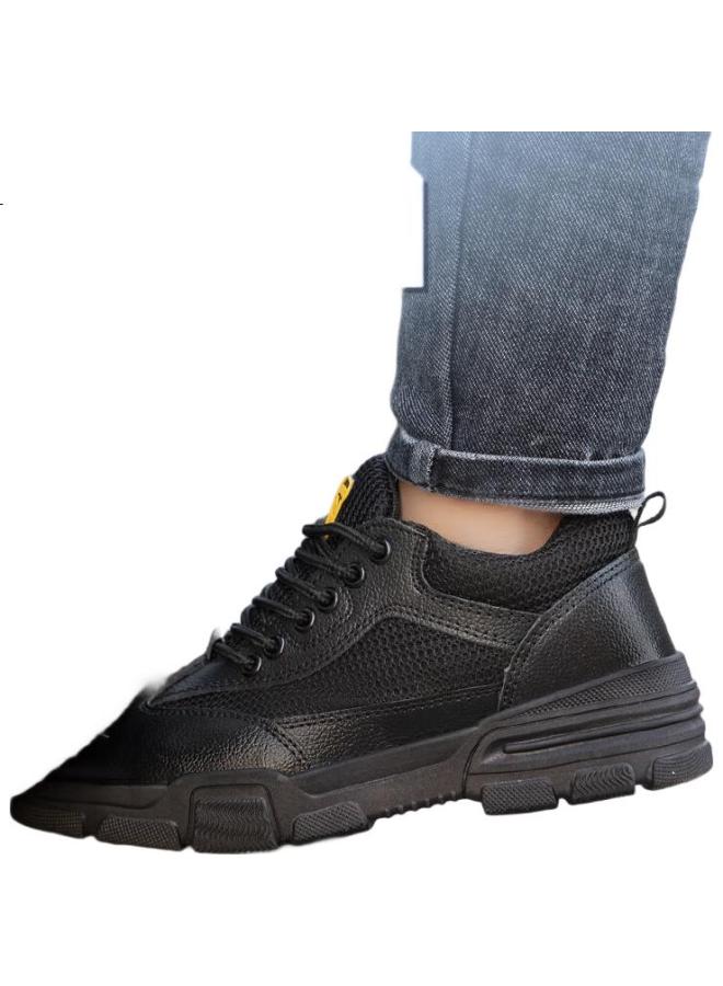 JUNBU Men'S Summer Breathable Steel Toe Anti-Smashing Anti-Piercing Lightweight Anti-Odor Safety Work Shoes 1020D Size 45 - Image 3