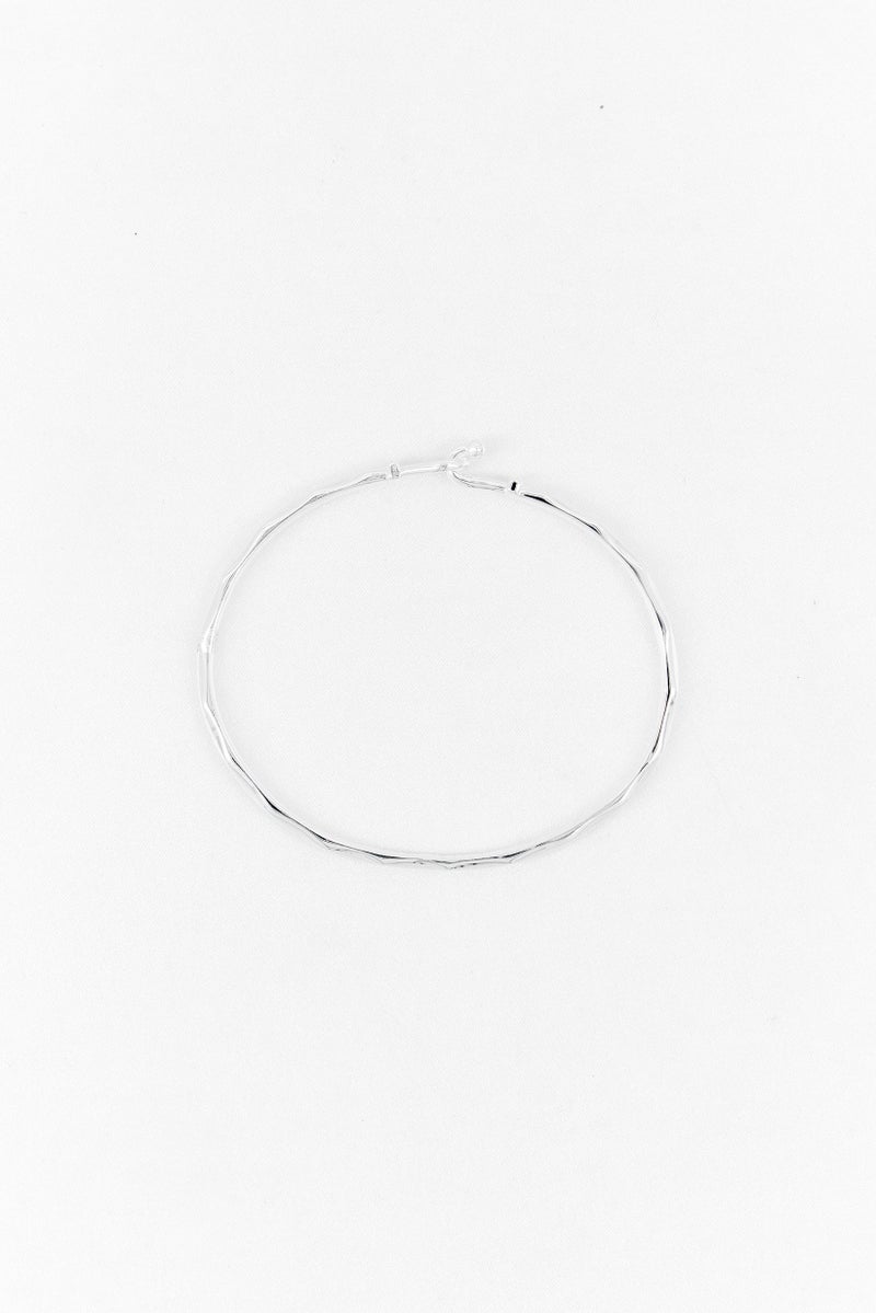 ALEX AND ANI Women Stainless Steel Faceted Hook Braclet, Silver  - Image 2