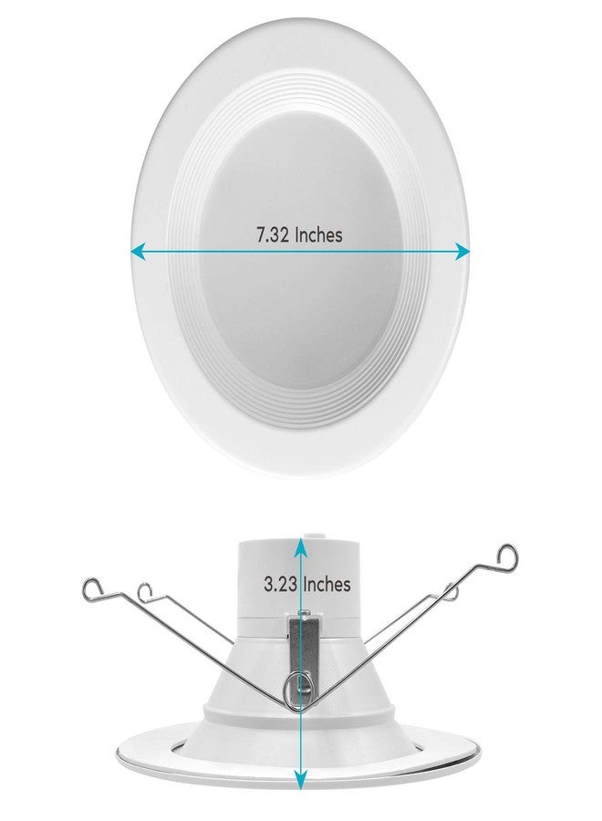 LUXRITE 5/6 Inch LED Recessed Retrofit Downlight, 14W=90W, CCT Color Selectable 2700K | 3000K | 3500K | 4000K | 5000K, Dimmable Can Light, 1100 Lumens, Wet Rated, Energy Star, Baffle Trim (4 Pack) - Image 4