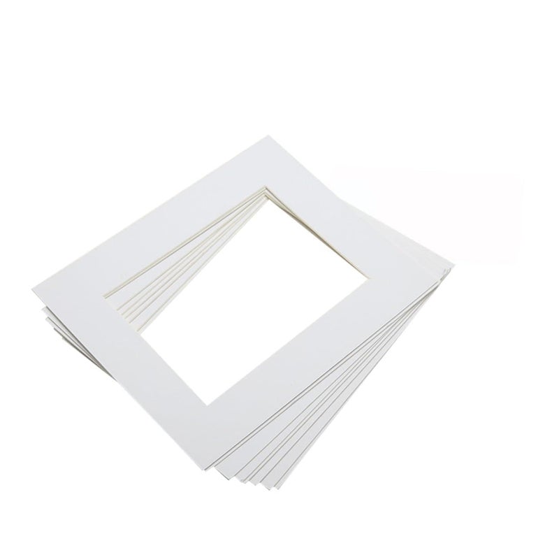 25 White Acid Free Picture Mats For Framing Photos Art Exhibits Display - Image 2