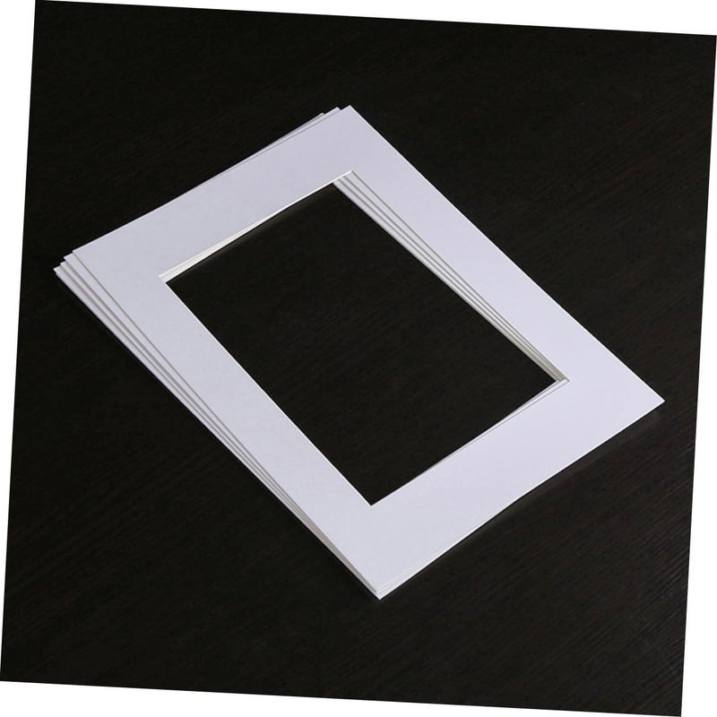 25 White Acid Free Picture Mats For Framing Photos Art Exhibits Display - Image 3