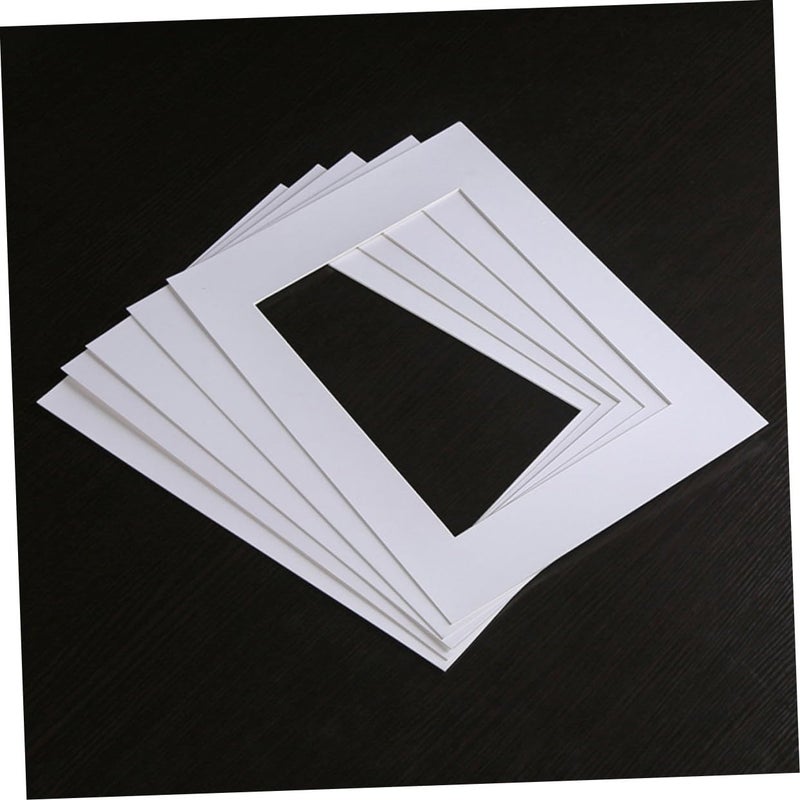 25 White Acid Free Picture Mats For Framing Photos Art Exhibits Display - Image 5