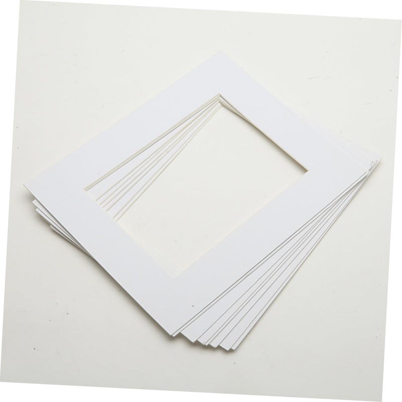 25 White Acid Free Picture Mats For Framing Photos Art Exhibits Display - Image 4