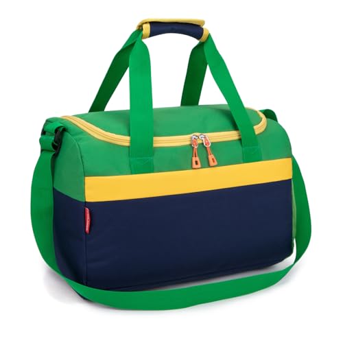 HawLander Small Duffle Bag for Kids Boys or Girls Gym Bag for Sports TravelDark Blue Green - Image 3
