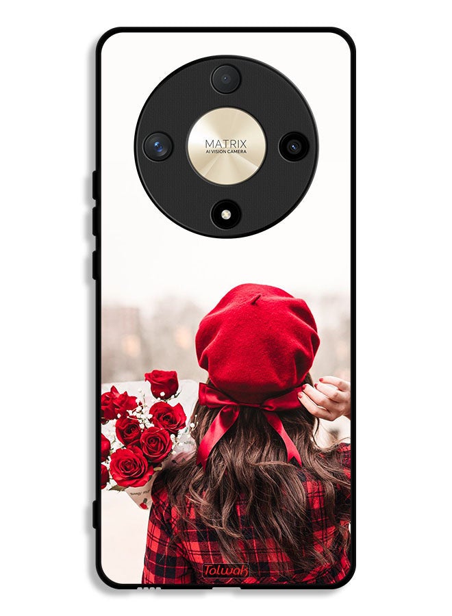 Tolwak Honor X9b Protective Case Cover Holding Flowers - Image 1