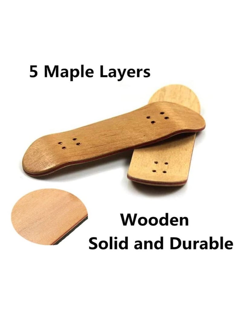 Excefore Finger Skateboard, Alloy Mini Skateboard Deck with Pro Fingerboard Tools and Anti-Slip Pu Pad, Pressure Gifts for Children Teens Adults (Red) - Image 3