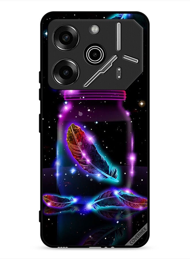 Covernex Tecno Pova 6 Pro 5G Protective Case Cover Feathers In Jar - Image 1