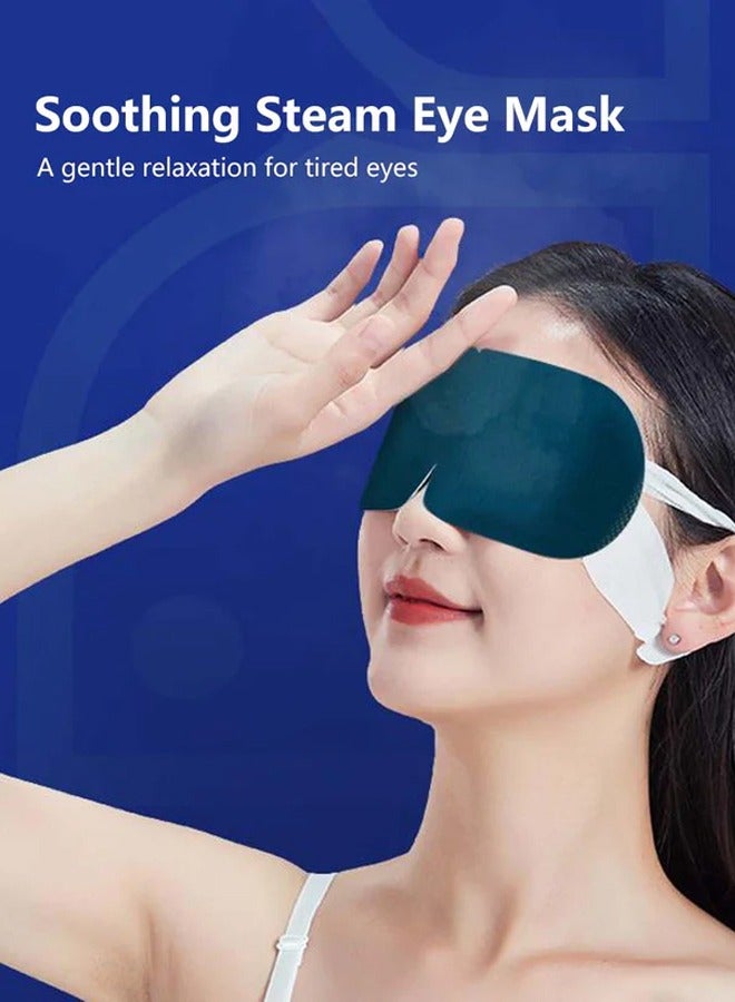 Generic Steam Eye Mask Lutein Dry Eyes Warm Eye Mask Soothes Eye Fatigue And Swelling Eye Mask Hot Sleep Mask Disposable Wet Heat Pad For Sleeping Travel Essential  - Image 1
