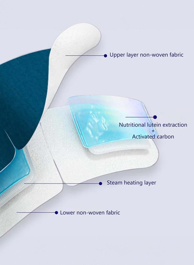 Generic Steam Eye Mask Lutein Dry Eyes Warm Eye Mask Soothes Eye Fatigue And Swelling Eye Mask Hot Sleep Mask Disposable Wet Heat Pad For Sleeping Travel Essential  - Image 2