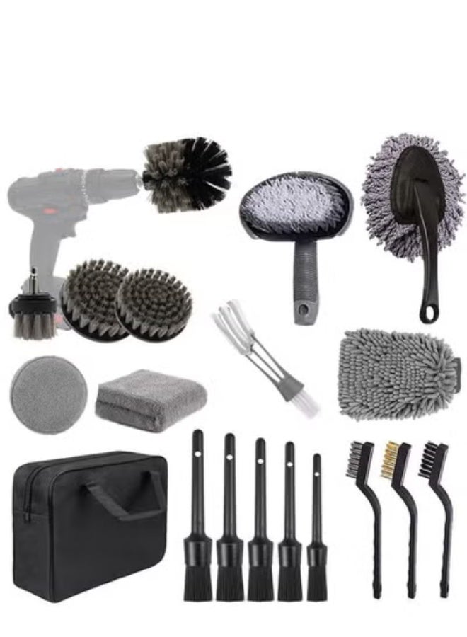 COYO 19 PCS Car Wash Kit, Auto Cleaning Tool Set with Brushes, Microfiber Mitts & Towels, Vehicle Interior Exterior Detailing Supplies Kit for SUV Truck, Universal Car Accessories - Image 1