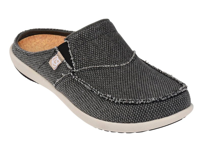 Spenco Men's Siesta Canvas Slide Sandal, Charcoal, 11M Medium US - Image 1